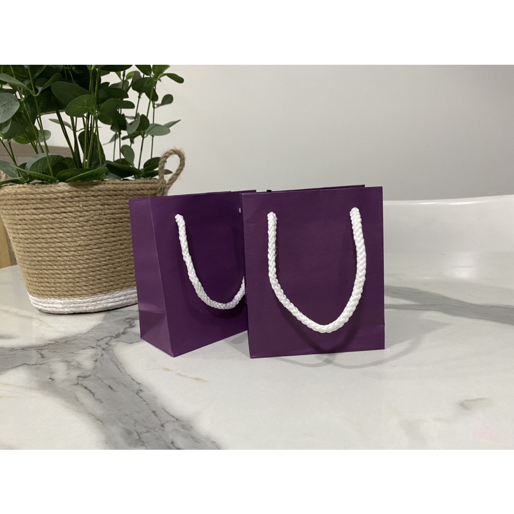 10 TÚI KRAFT QUAI VẢI 11X13X6CM  - HỎA TỐC