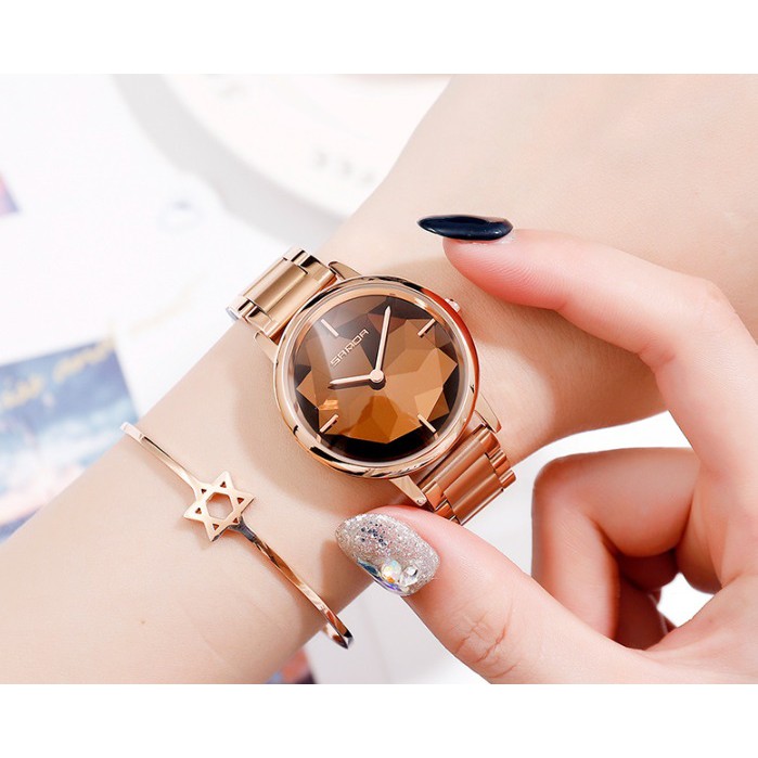 Đồng hồ nữ dây thép đặc Sanda 1019 | BigBuy360 - bigbuy360.vn