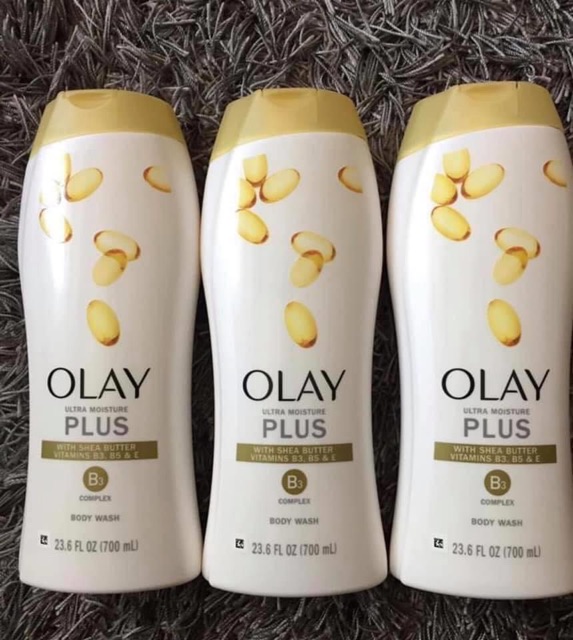 Sửa tắm olay ultra moisture plus màu vàng