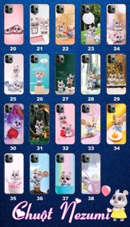 Ốp lưng in nổi 4D chuột cute 2020