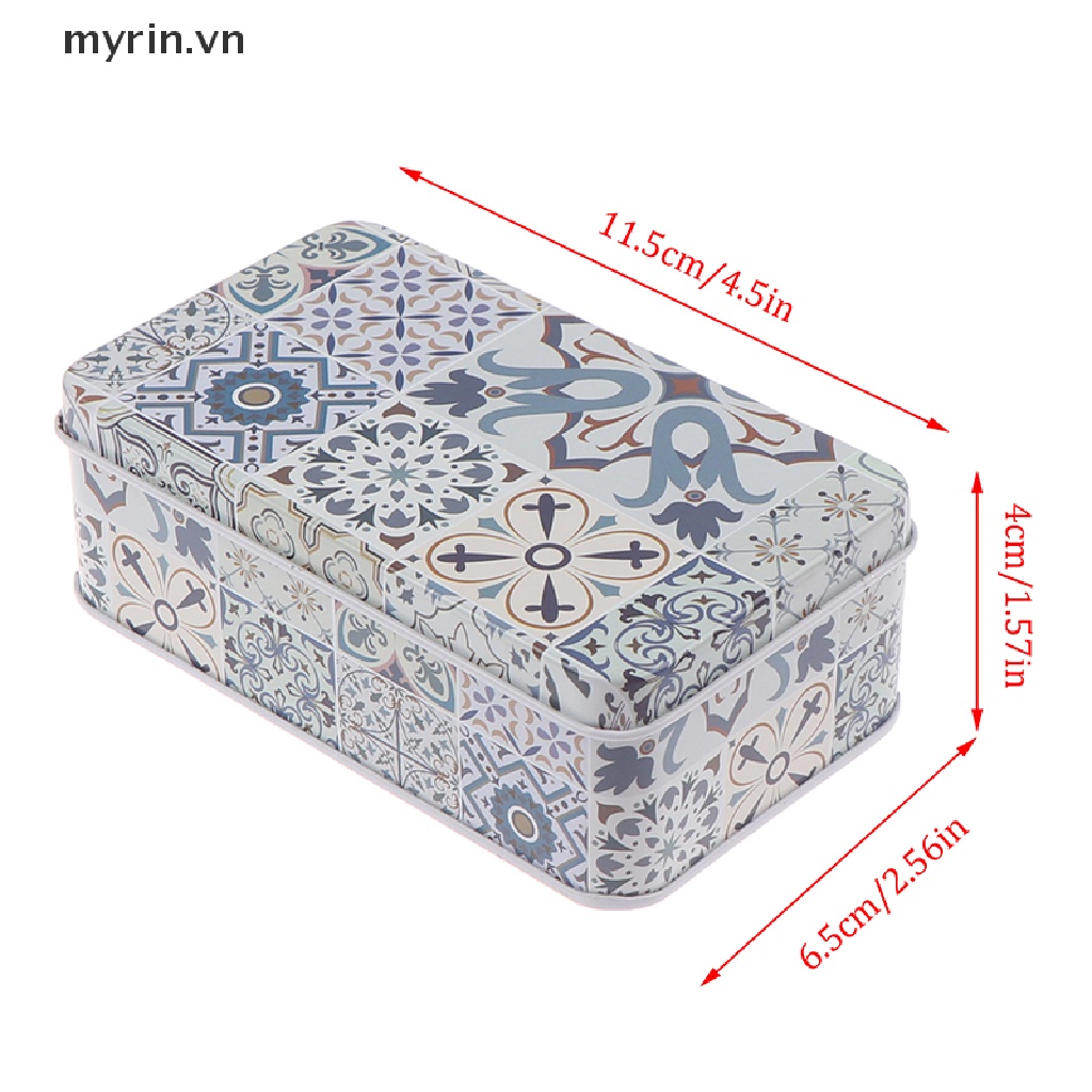 Hộp Thiếc Đựng Trang Sức Tiện Lợi 11.5 * 6.5 * 4Cm