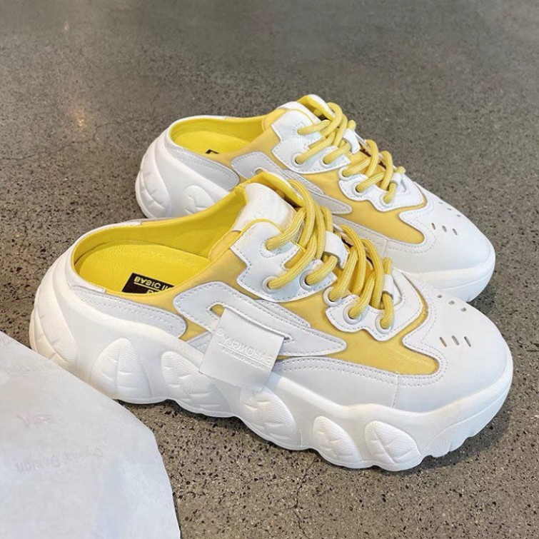 Giày sục thể thao nữ đế cao max xinh-Giày nữ, giày sục nữ, giày sneakers nữ-Độn đế cao 5,5cm | BigBuy360 - bigbuy360.vn