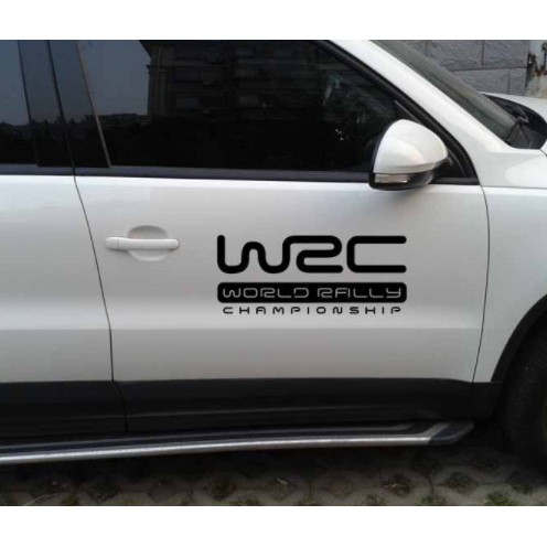 Logo decal tem xe thương hiệu WRC độc đáo,