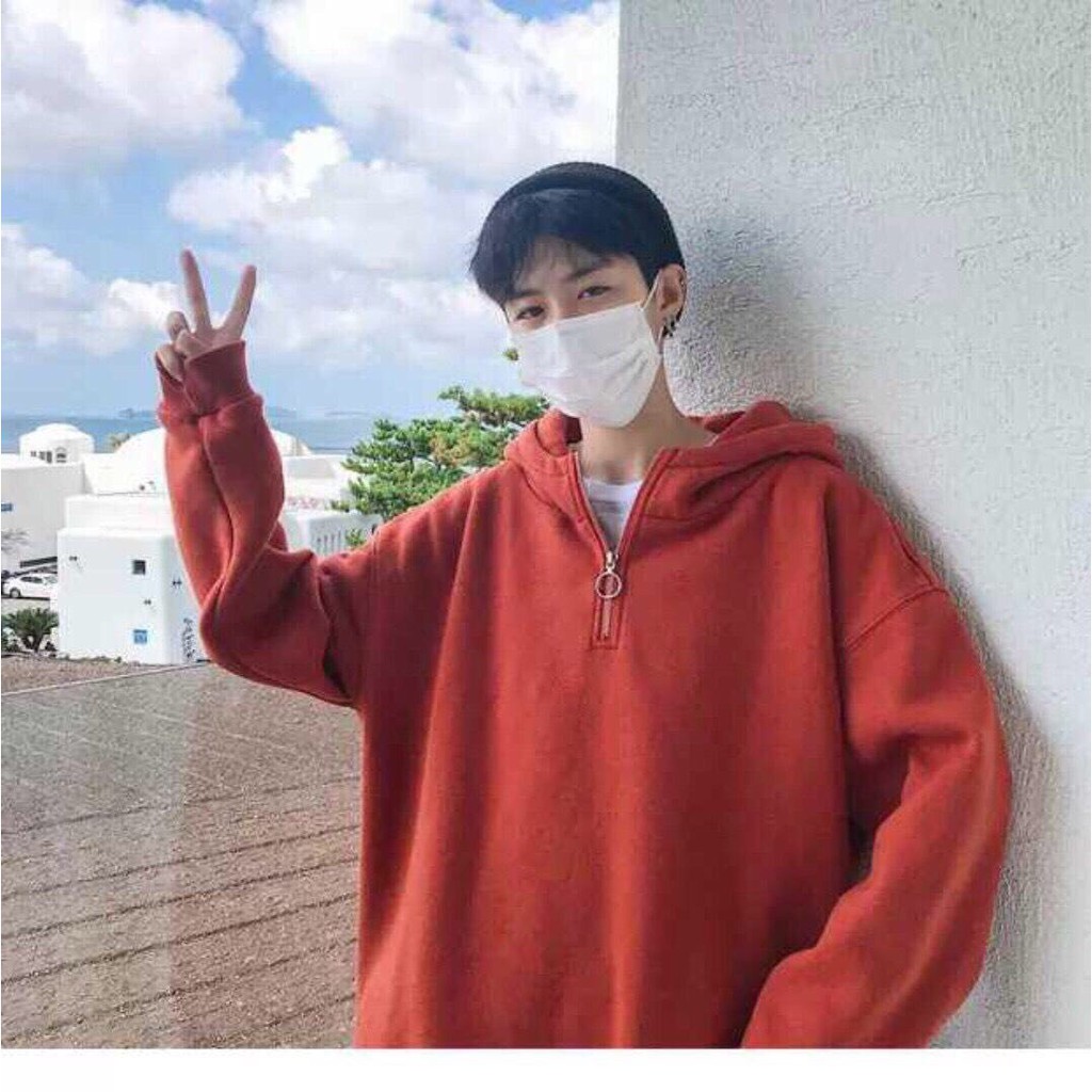 Hoodie Trơn Tránh Nắng Bụi 123SHOP Dành Cho Nam Cho Nữ Có Dây Kéo Cho Cặp Đôi Chất Unisex Phối Zip 3 Màu | BigBuy360 - bigbuy360.vn