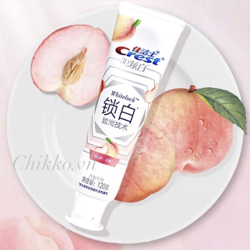 Kem đánh răng Crest nội địa Trung kem đánh răng Crest hoa anh đào Crest hoa hồng / quả đào / hoa súng tím 120g