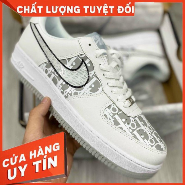 FREE SHIP Giày nike diorr Xám Thấp cổ