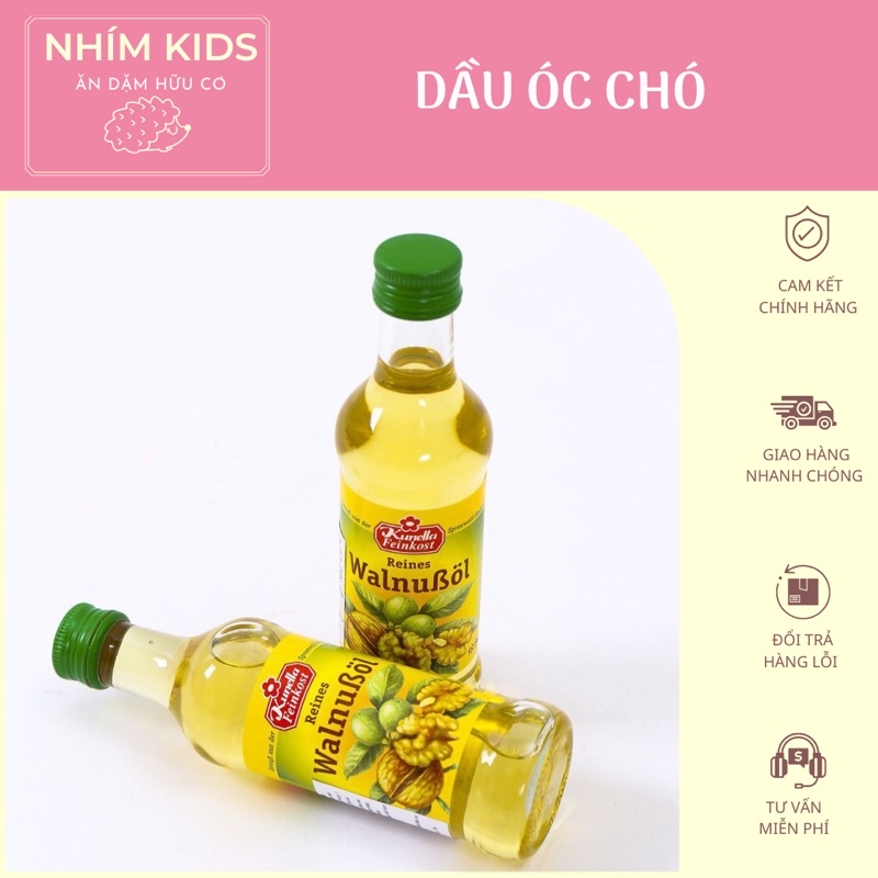 Date T4 2025 Dầu óc chó Kunella Đức 100ml