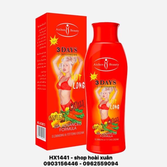 Kem tan mỡ Aichun Beauty 3day -3cm hot long chili and gingseng - HX1441