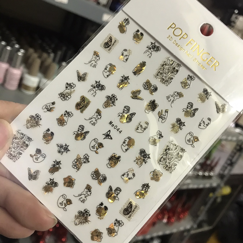 STICKER DÁN MÓNG HÌNH MẶT NGƯỜI MỚI