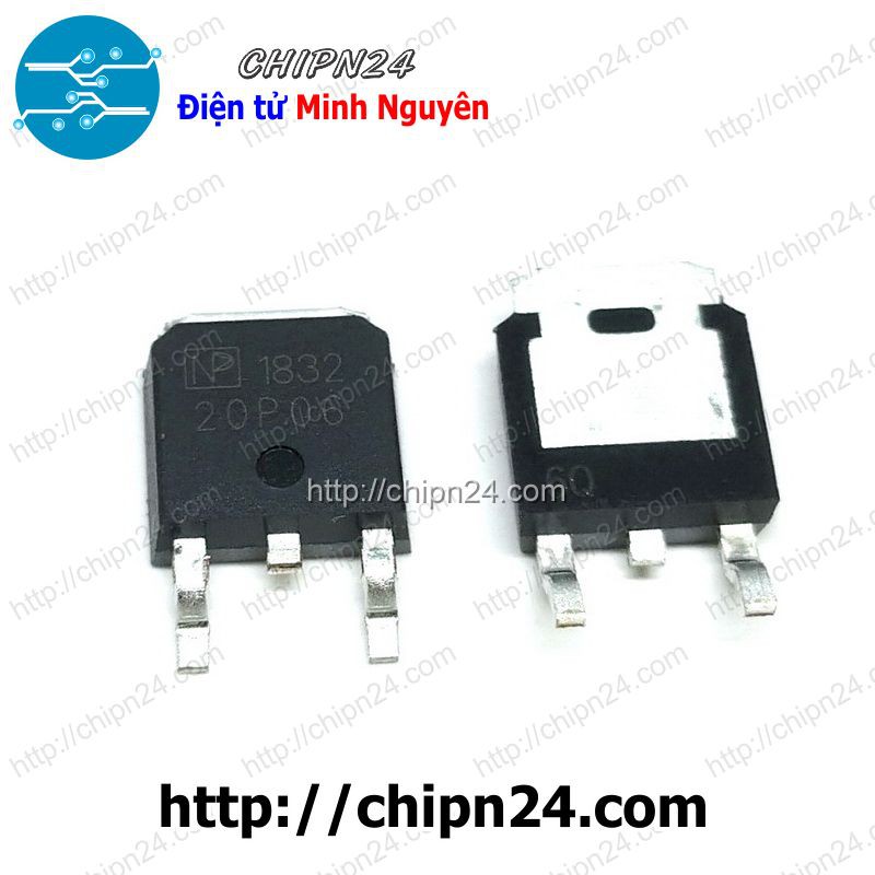 [1 CON] (SOP) MOSFET Dán 20P06 TO-252 18A 60V Kênh P (SMD Dán) (NPD20P06 NPD 20P06)
