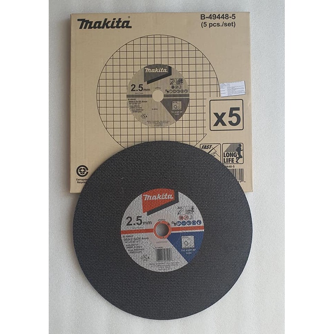 1 Đá cắt  355mm kim loại cao cấp siêu mỏng 2.5mm Makita B-49448 - Chính hãng