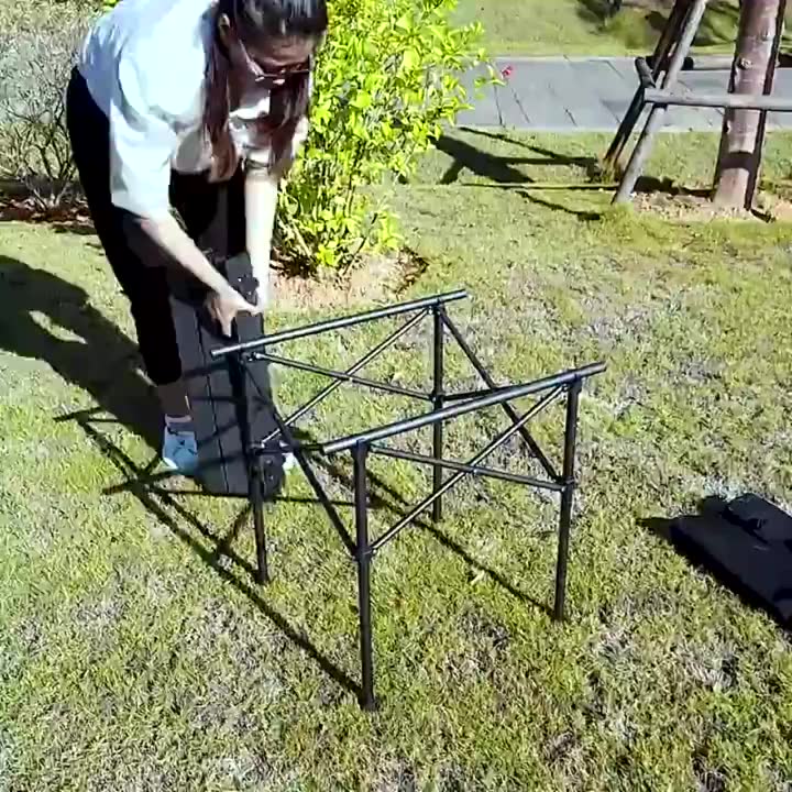 Bộ bàn ghế gấp gọn cắm trại câu cá tiện lợi, bàn xếp du lịch gia đình dã ngoại picnic dễ dàng mang theo tặng kèm túi | BigBuy360 - bigbuy360.vn