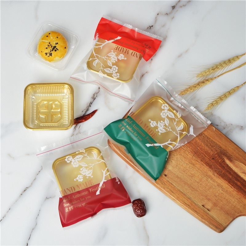 [Mẫu Mới] 10 Túi đựng bánh trung thu 100-125g (MS14-không kèm khay)