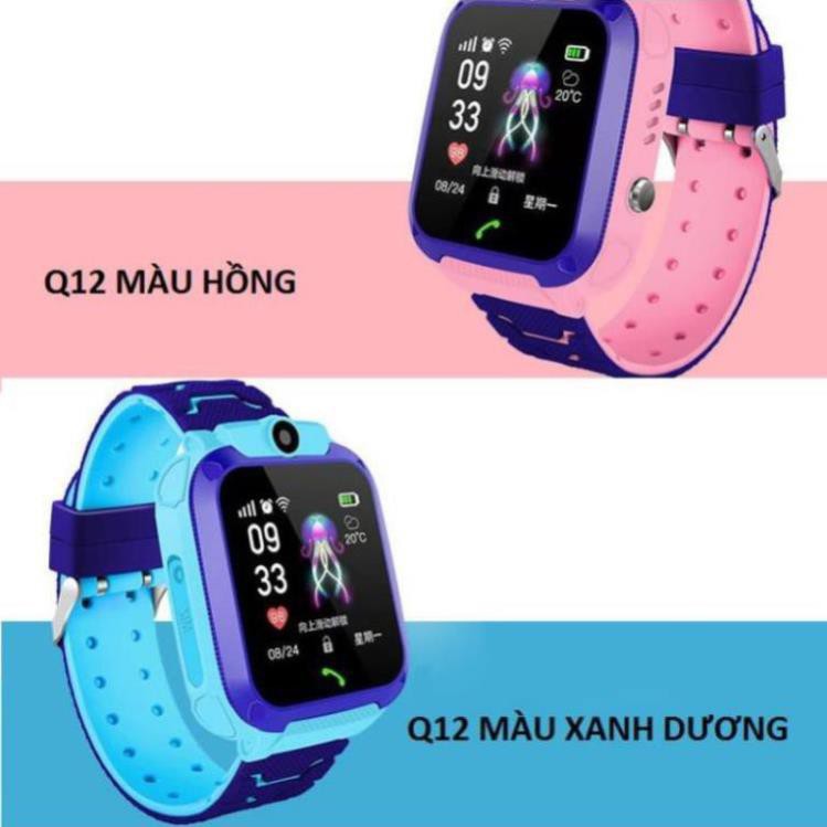 Đồng hồ thông minh định vị Q12 sạc nam châm, chống nước, gắn sim nghe gọi như điện thoại. Chính Hãng  Liên hệ mua