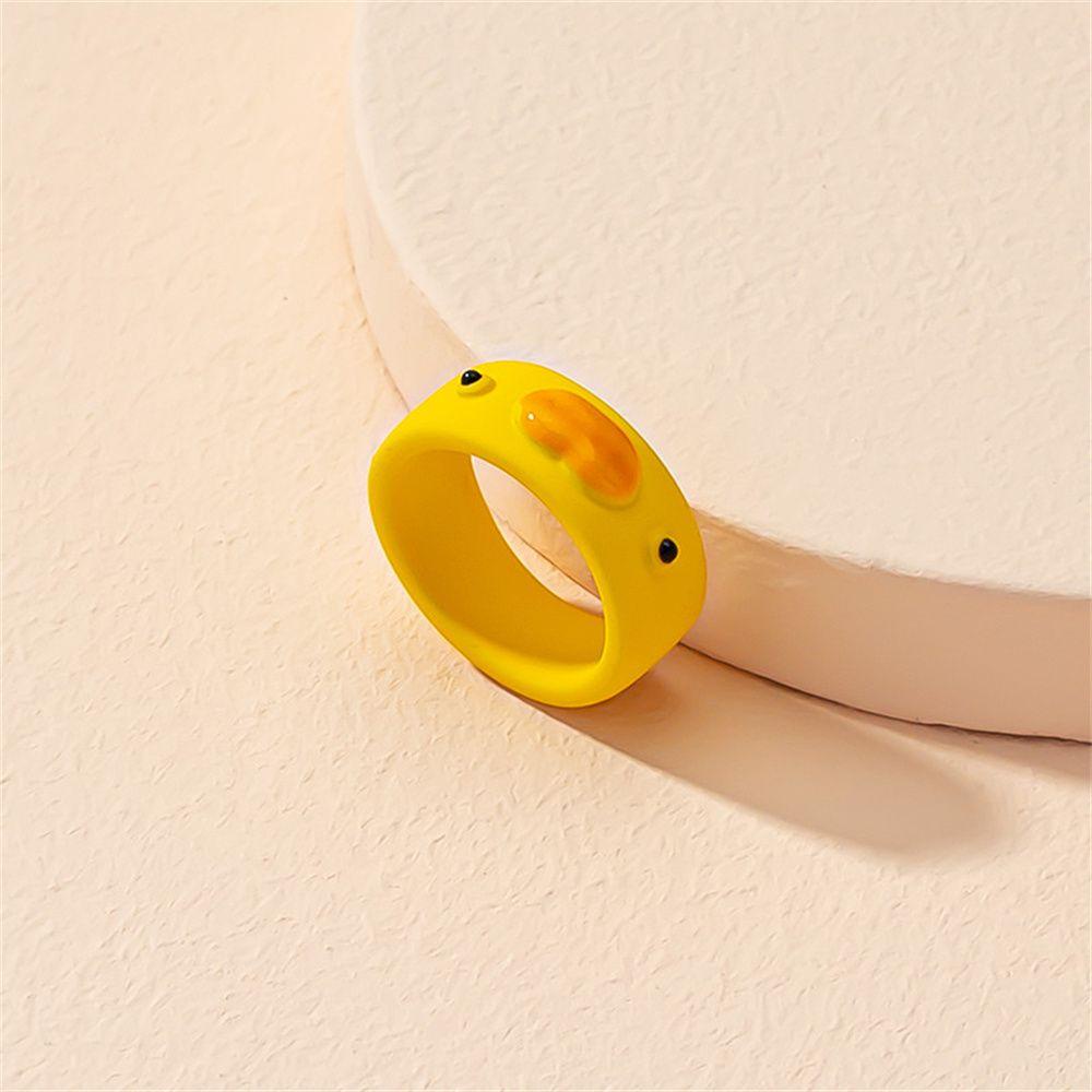 Nhẫn Hình Động Vật Bằng Nhựa Dễ Thương Nhiều Màu Sắc