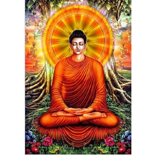 Tranh đính đá treo phòng khách đính đá toàn bộ bức tranh