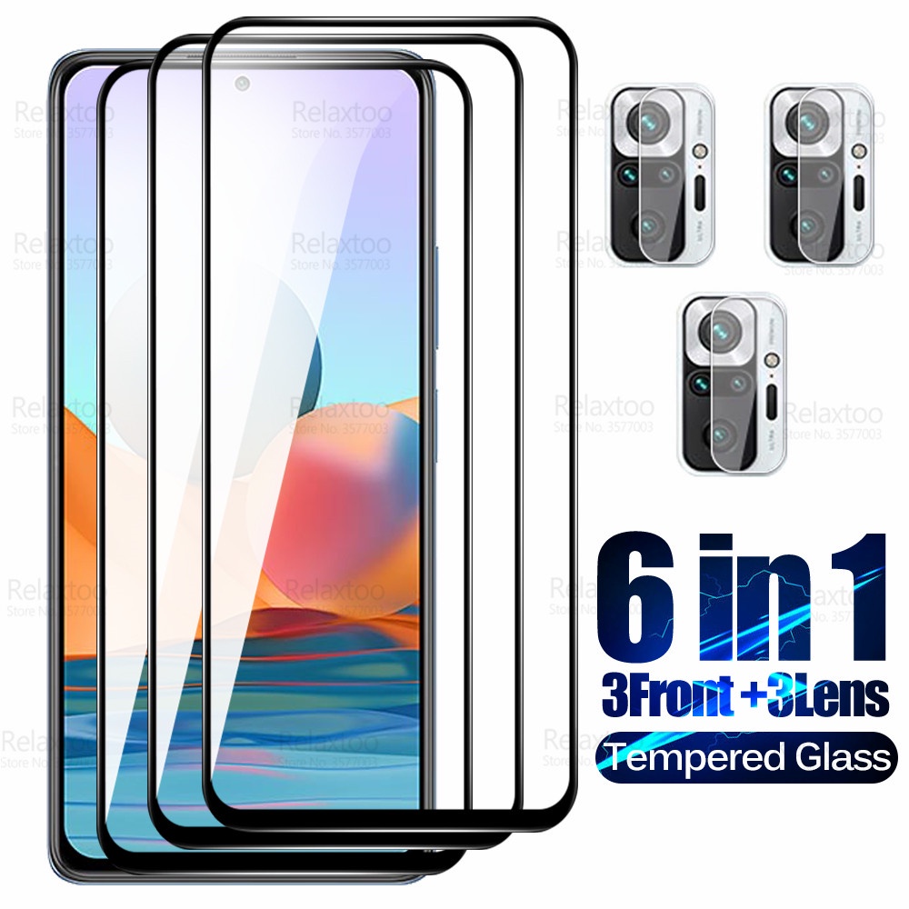 Kính cường lực 9H bảo vệ camera cho Xiaomi Redmi Note 10 Pro Redme 10Pro Max Not 10T Note10 T 10s