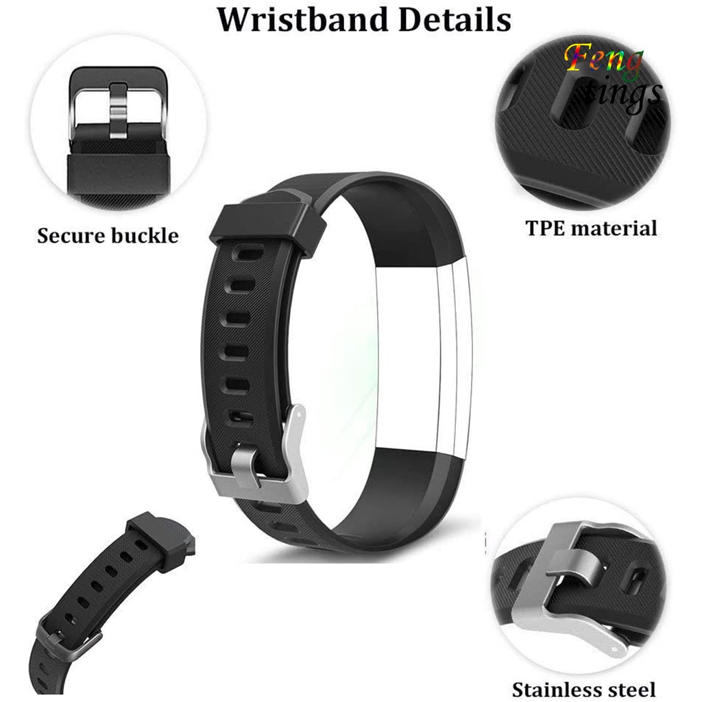 Dây Đeo Tay Bằng Tpe Mềm Có Thể Điều Chỉnh Cho Id115 Plus / Id115Hr Plus / Id115 Plus Hr