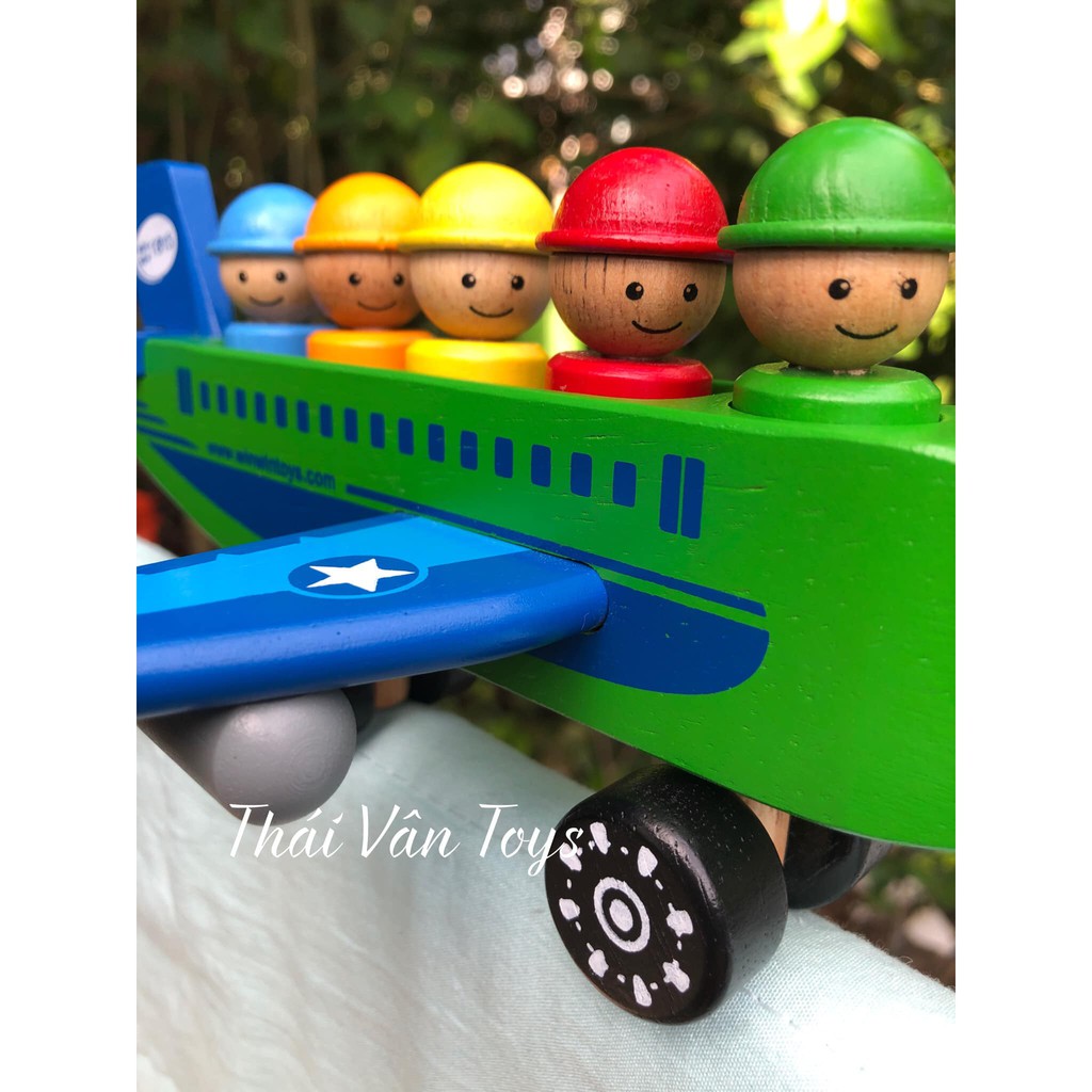 Đồ chơi gỗ Việt Nam | Đội bay siêu đẳng Winwintoys | Mô hình mini máy bay trực thăng phi công bằng gỗ