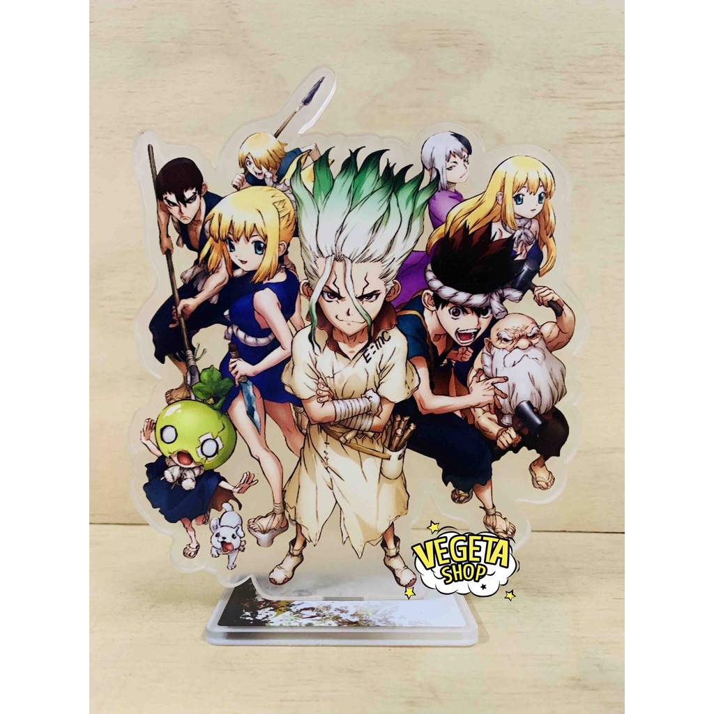 Mô Hình Tượng Standee Acrylic Mica 2 mặt - Dr Stone Dr.Stone - Senku Taiju Yuzuriha Tsukasa Gen Hyoga Ryusui Francois