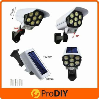 Đèn Năng Lượng mặt Trời Giả Camera Chống Trộm Cảm Ứng Tự Động Bật, Tắt, Có Điều Khiển từ xa 3 Chế Độ Sáng,Siêu Sáng