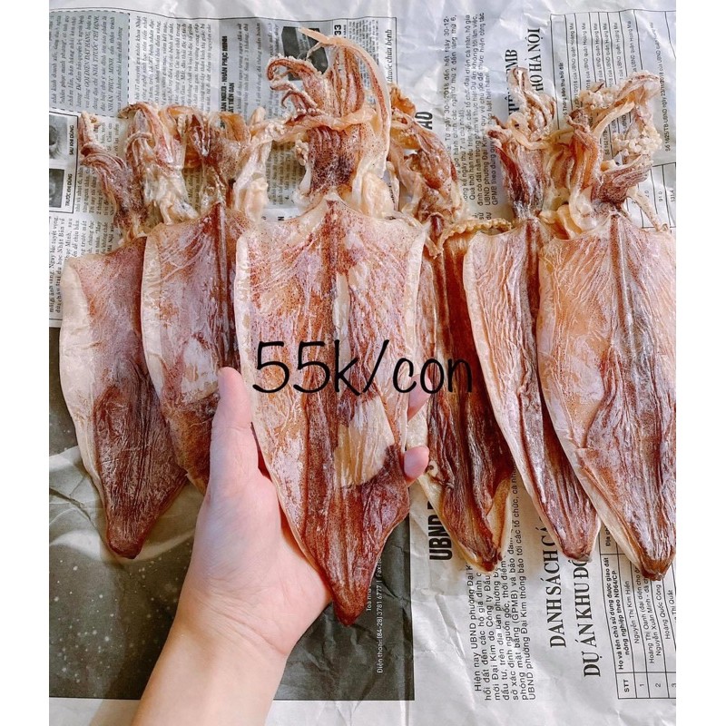 COMBO 5con Mực Khô chỉ 275k  size 17-18con/kg