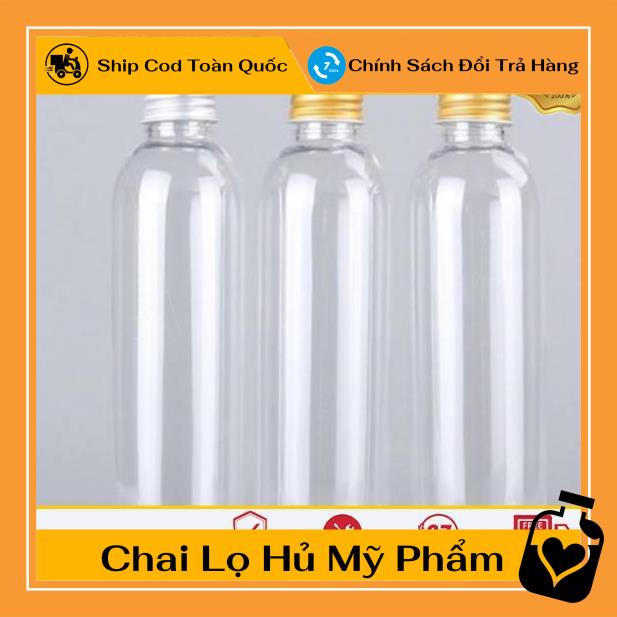 Chai Chiết Mĩ Phẩm ❤ TOP GIÁ RẺ ❤ Chai nhựa pet nắp nhôm 150ml,200ml,250ml , chai lọ mỹ phẩm , , phụ kiện du lịch