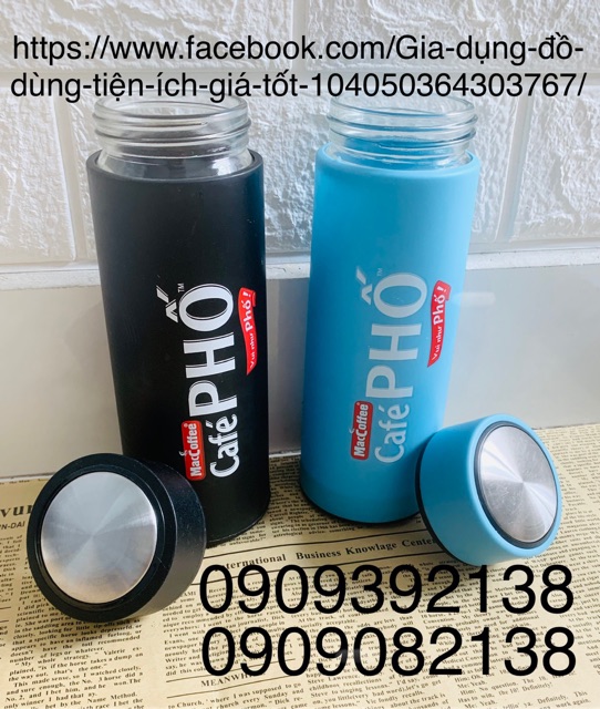 Thủy Tinh 2 lớp chống sốc 450ml  ☘️