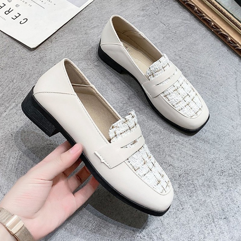 Giày lười đế bệt Nữ Thời Trang Vintage | BigBuy360 - bigbuy360.vn