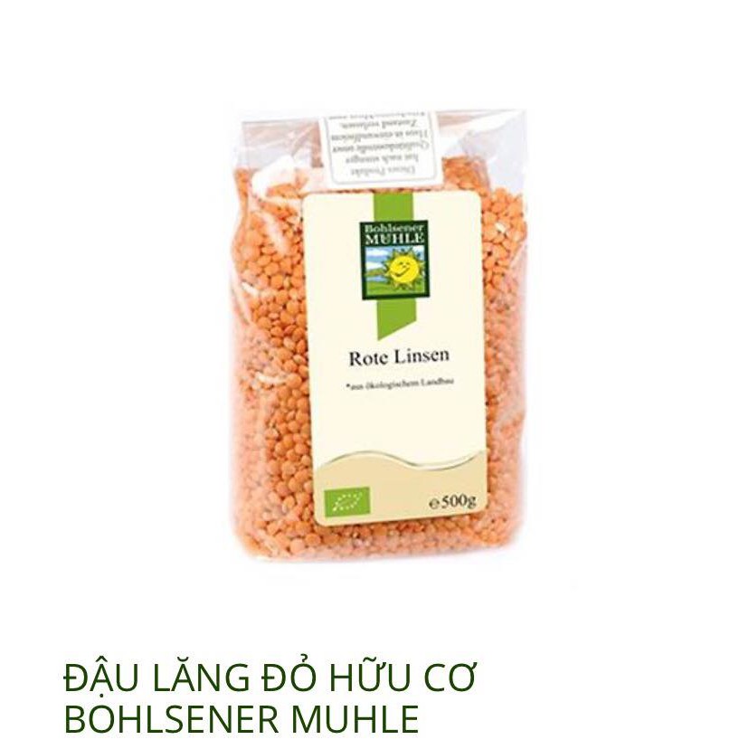 Đậu lăng hữu cơ 100g - Bohlsener Muhle