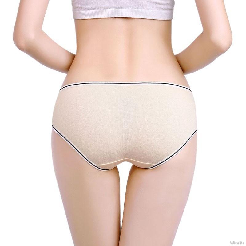 FREESHIP ĐƠN 99K_ Quần lót cotton màu trơn cho nữ
