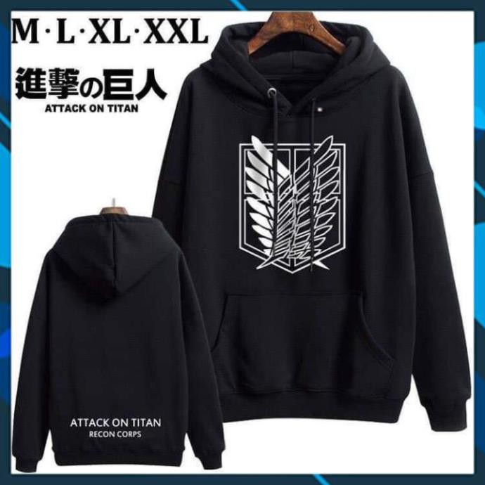 (SALE 50%) Mẫu áo Hoodie Attack On Titan Đẹp Giá rẻ