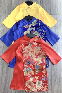 [XÃ HÀNG] Áo Dài Gấm L1 Bé Trai Cao Cấp (Giá Xưởng Xả)