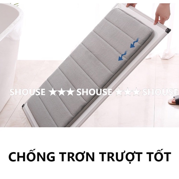 Thảm chùi chân phòng tắm lau chân KR02 phòng khách nhà bếp đế chống trơn trượt siêu thấm hút nước