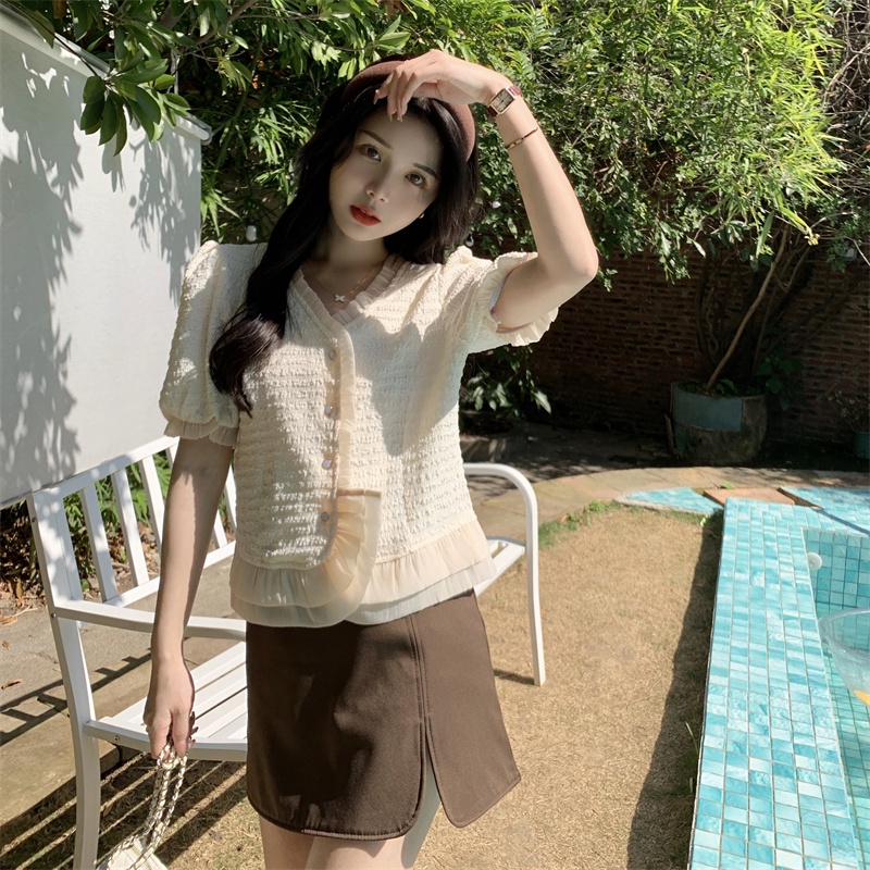 Áo Sơ Mi Nữ Ngắn Tay Thời Trang Mùa Hè Dễ Phối Đồ