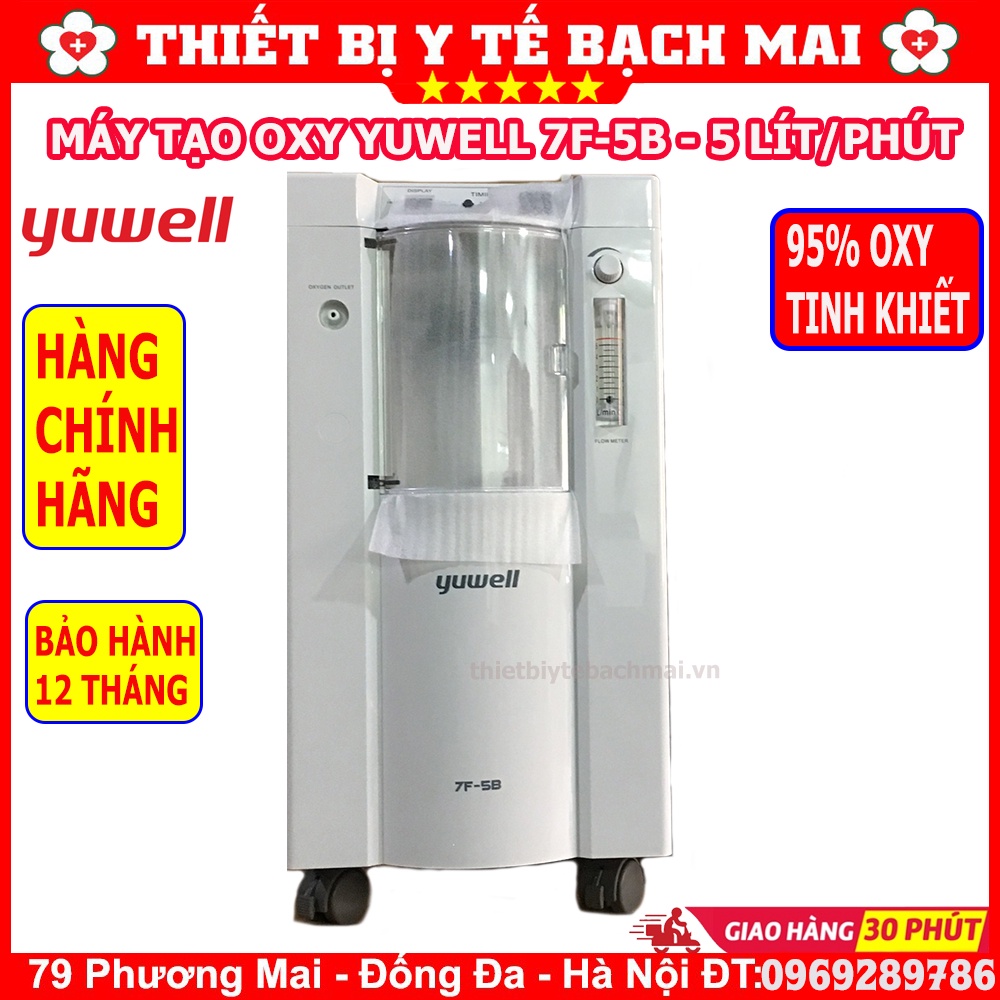 ✅ Yuwell 7F-5D - Máy Tạo Oxy 5 Lít/ Phút