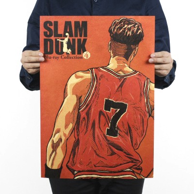 Tấm poster treo trang trí phòng in hình nhân vật trong phim hoạt hình "Slam Dunk" | BigBuy360 - bigbuy360.vn