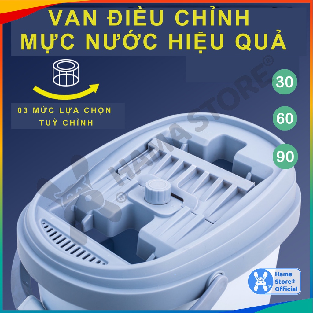 [Mã LIFE50KALL giảm 10% đơn 200K] Cây lau nhà thông minh tự vắt HAMA OVAL PRO 38x12 cm | GD_VS_009