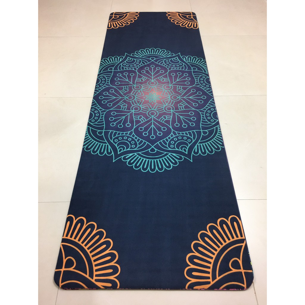 Thảm Du Lịch Yoga Hoa Văn Gập Gọn Hoạ Tiết 3D