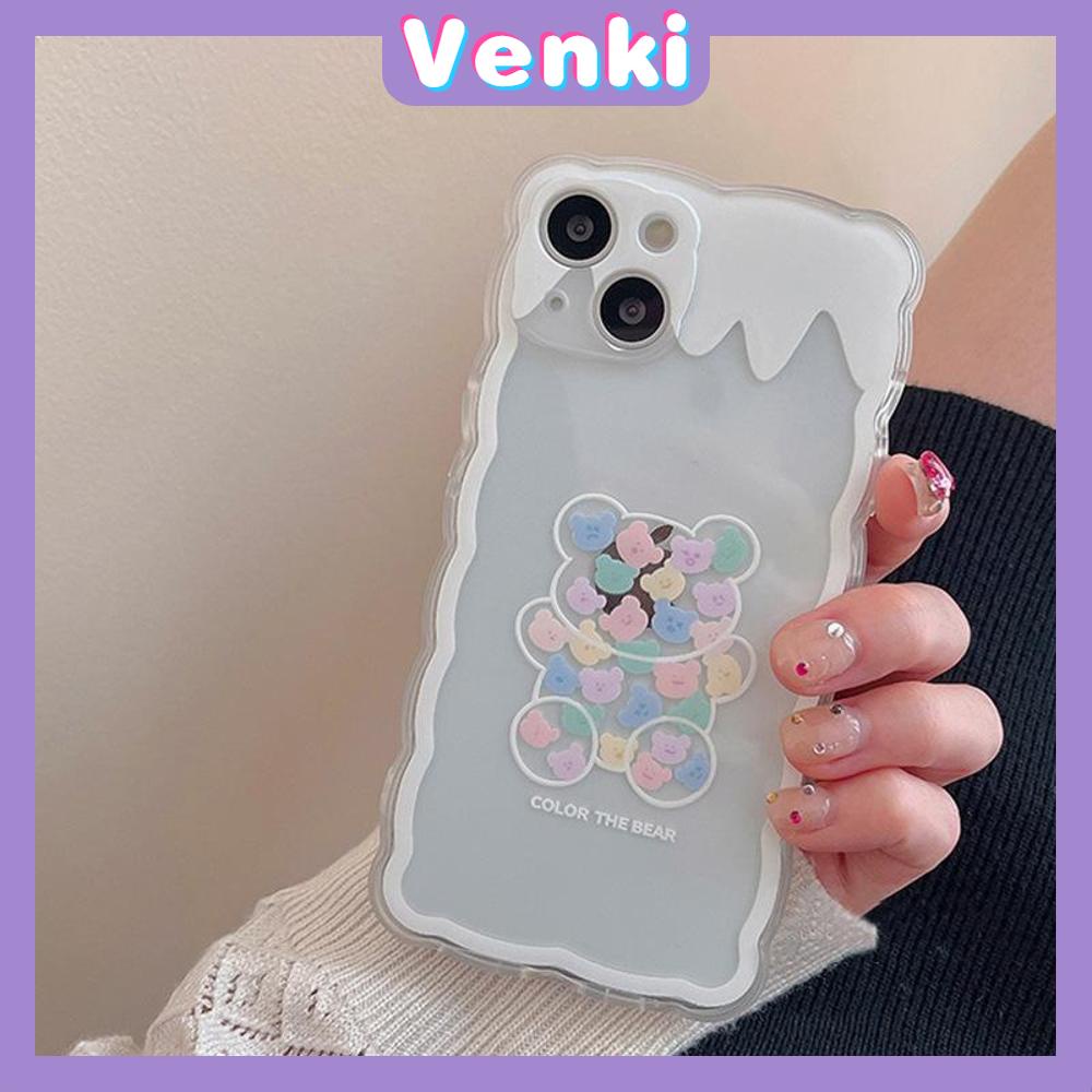 Ốp Điện Thoại Silicon Mềm Chống Trượt Chống Sốc In Hình Gấu Trắng Cho iPhone 13 Pro Max 12 Pro Max 11 7 Plus