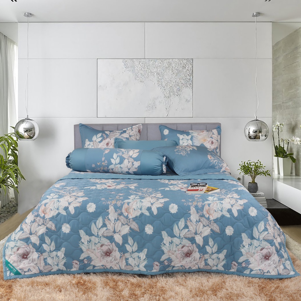 Chăn Chần Gòn Hometex Tencel 180x220 (cm) Mền Gia Đình Mềm Mại Dễ Ngủ Xuất Xứ Việt Nam