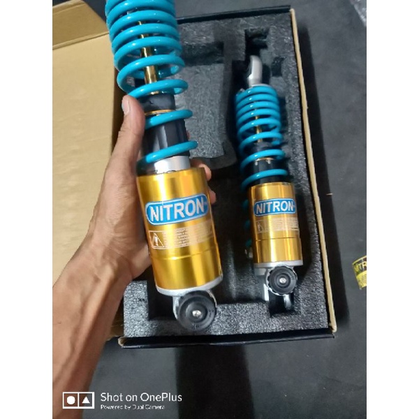 Phuộc sau  Nutrion bình dầu dưới gắn Air Blade Nouvo 5 6 PCX xe điện Pega S