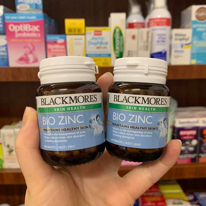 [Au-Sẵn] Viên Uống Bổ Sung Kem Bio ZinC Blackmores Úc - Trị_Mụn_Trứng_Cá, Kiềm Dầu