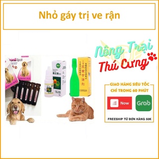 (1 ống) nhỏ gáy trị ve rận (3 loại thần tốc, FRONIL SPOT và HK) dạng nhỏ rận dùng cho mọi loại chó