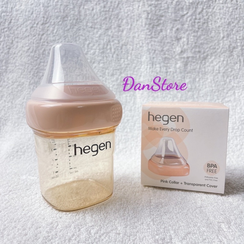 TÁCH SET- Bình sữa hegen cổ màu xanh- hồng- xám tím size 150-240ml 330ml, bình sữa hegen màu hồng, ghi, xanh chính hãng
