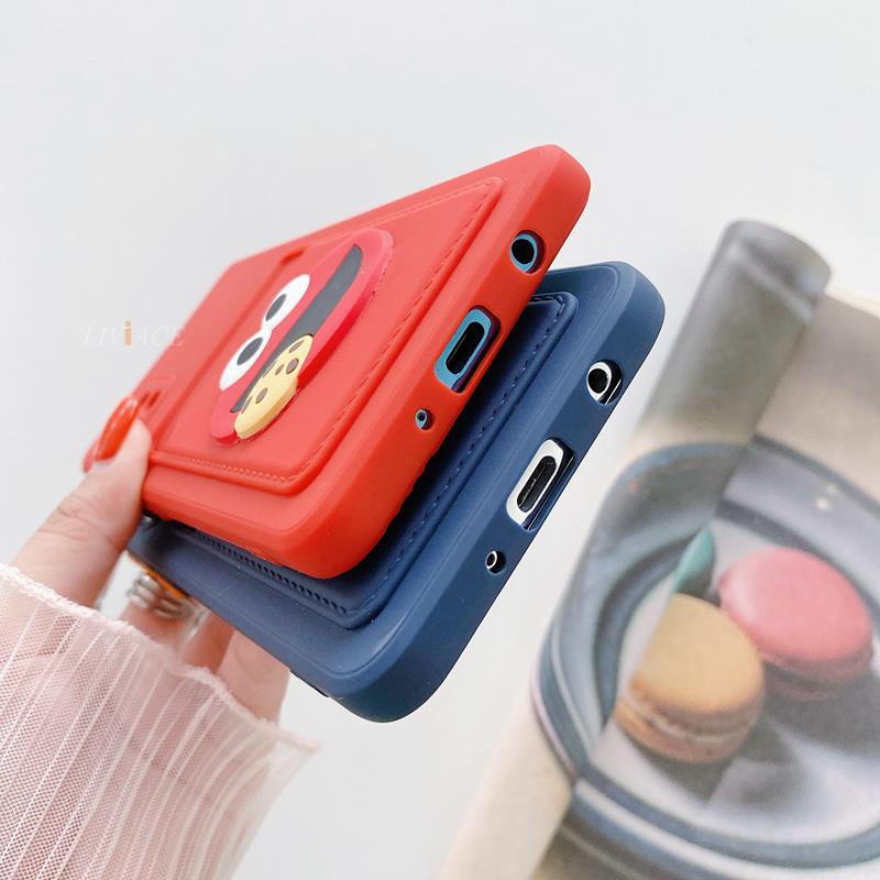 Ốp Điện Thoại Có Ngăn Đựng Thẻ Kiểu Hoạt Hình Cho Samsung Note 20 Ultra 10 Plus S10 Lite