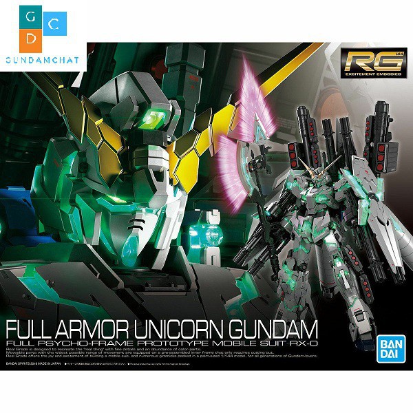 GDC - Mô hình Full Armor Unicorn Gundam RG- Siêu Mô Hình