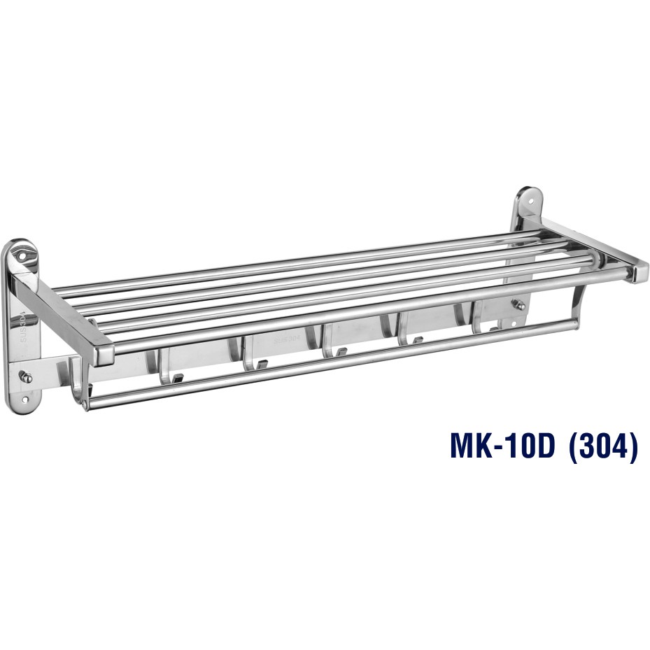 Giá treo nhà tắm inox 304 cao cấp MK-10D - Bảo hành 6 tháng