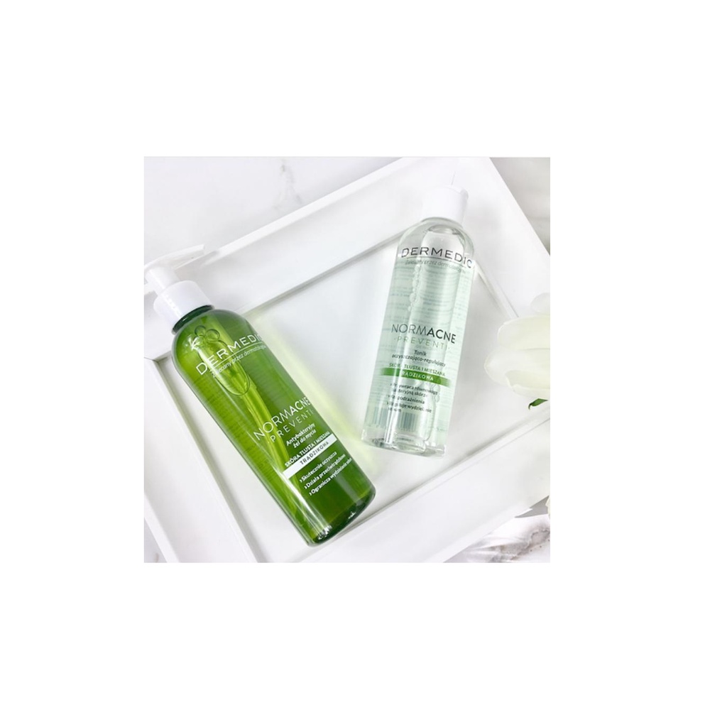 Gel Rửa Mặt Kiềm Dầu DERMEDIC NORMACNE Antibacterial Cleansing Gel 200ml