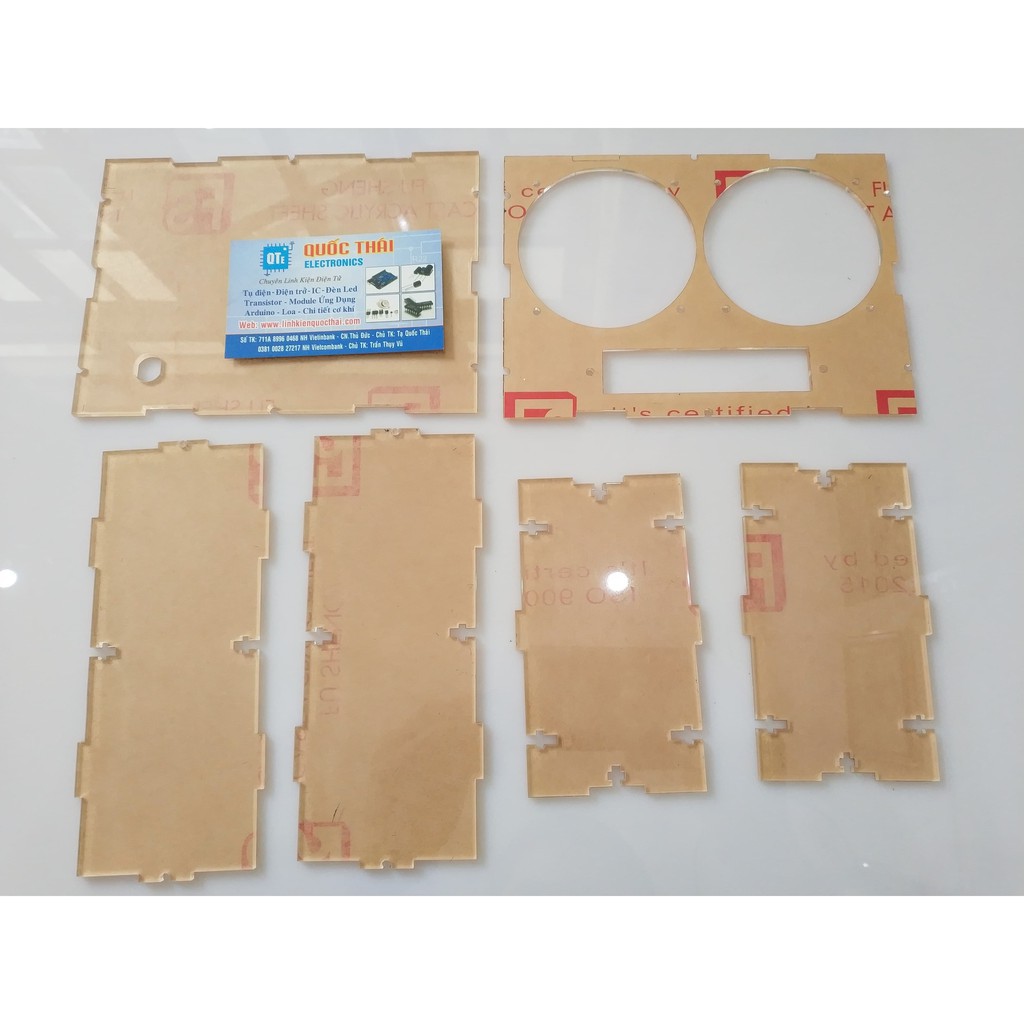 Hộp mica đựng loa chế lắp ghép